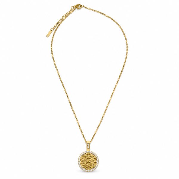 Şans Çiçeği Gold Kolye