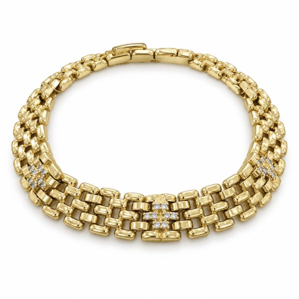 Xuping Gold Zincir Bileklik 185 × 8 mm – Model 0394