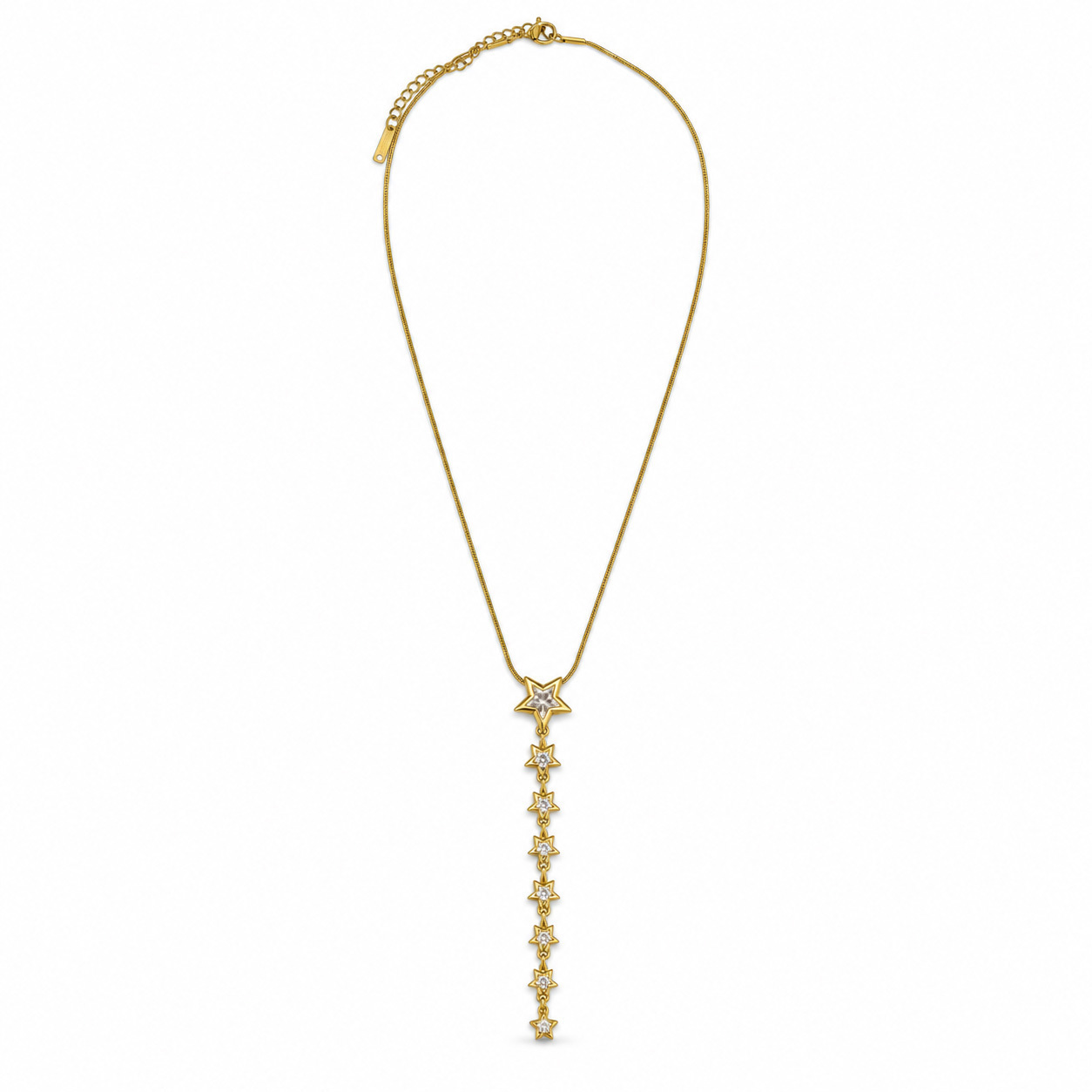 Y Formlu Yıldız Gold Kolye