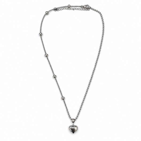Dorika Kalp Silver Kolye