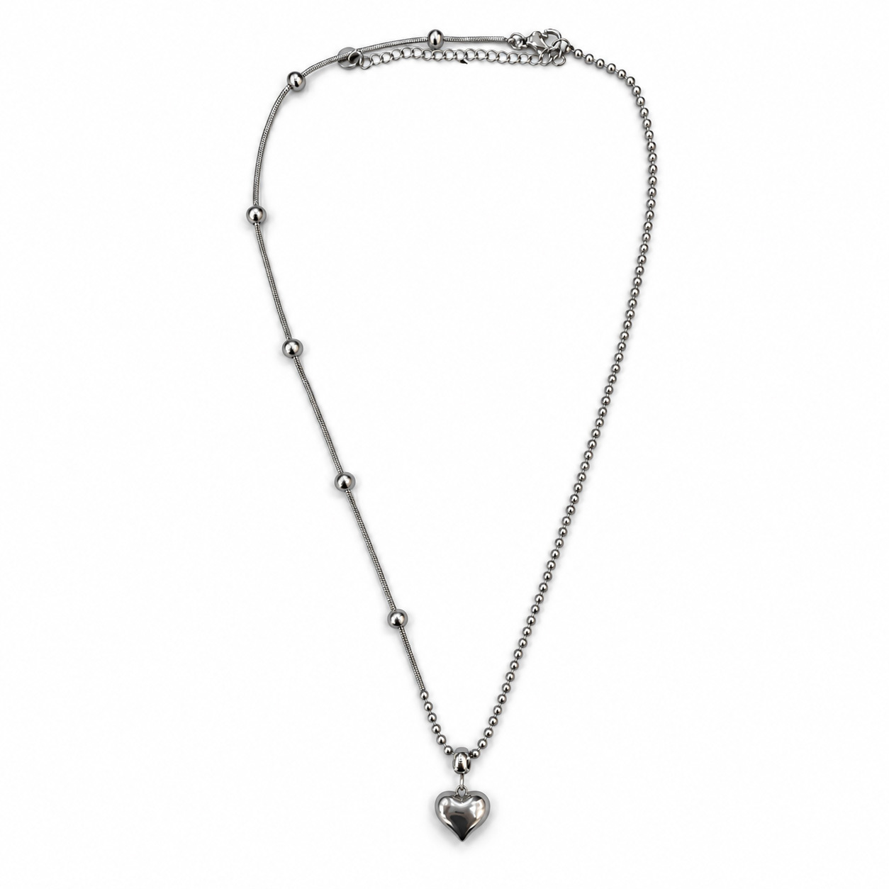 Dorika Kalp Silver Kolye
